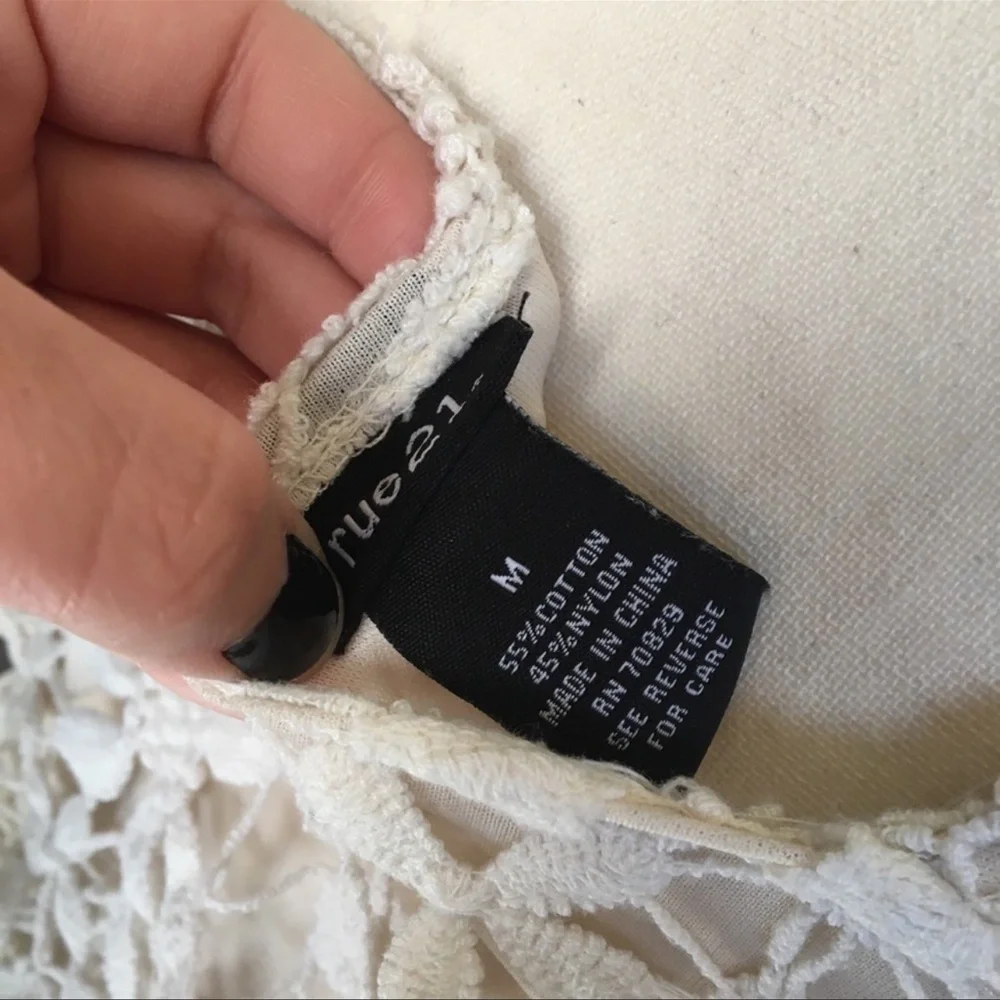 Rue21 Cream Puff Sleeve Midi Sundress - Picture 11 of 16
